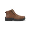 TSF Genuine Leather Zip Police Boots For Men (9405-TAN)